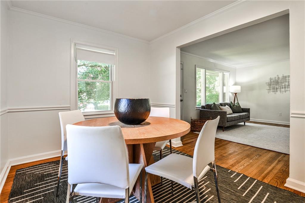 878 Scott Circle Decatur, GA 30033 - Photo 6 of 30 a dining room with furniture and wooden floor