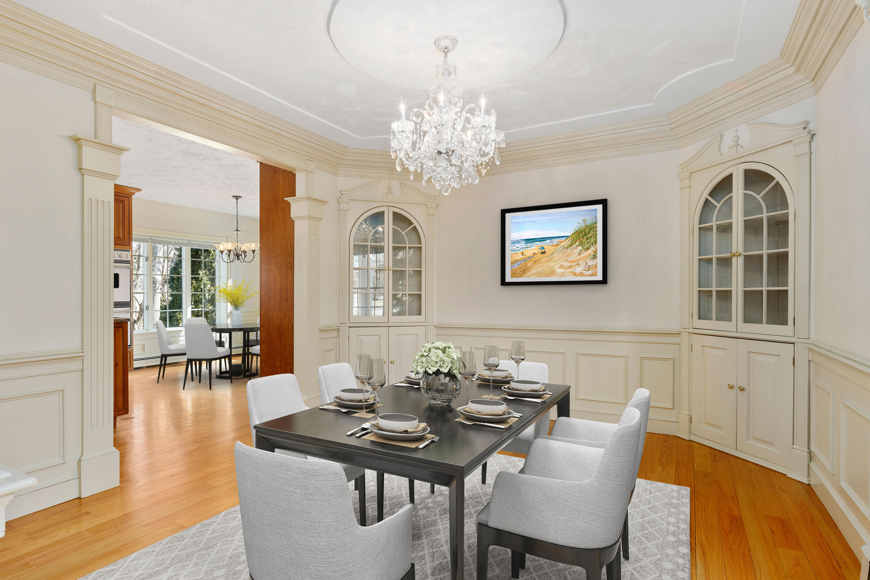 38 Parker Road Osterville, MA 02655 - Photo 18 of 58 a view of a dining room with furniture and wooden floor