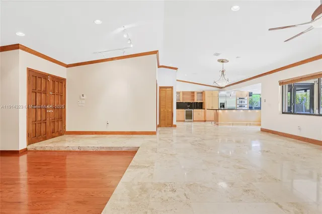 a view of an empty room