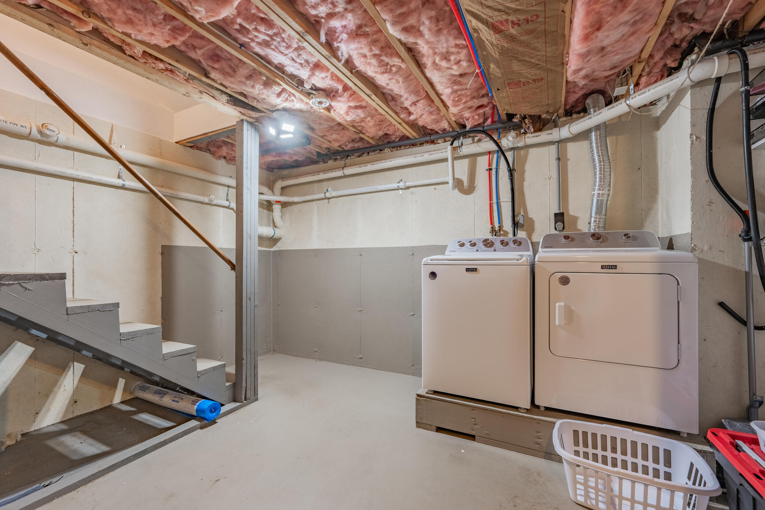 35 Bayshore Drive Mashpee, MA 02649 - Photo 36 of 55 a view of a storage & utility room with washer and dryer
