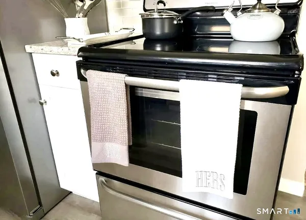 a close view of a stove