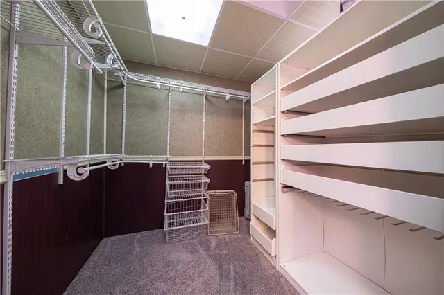 a view of walk in closet