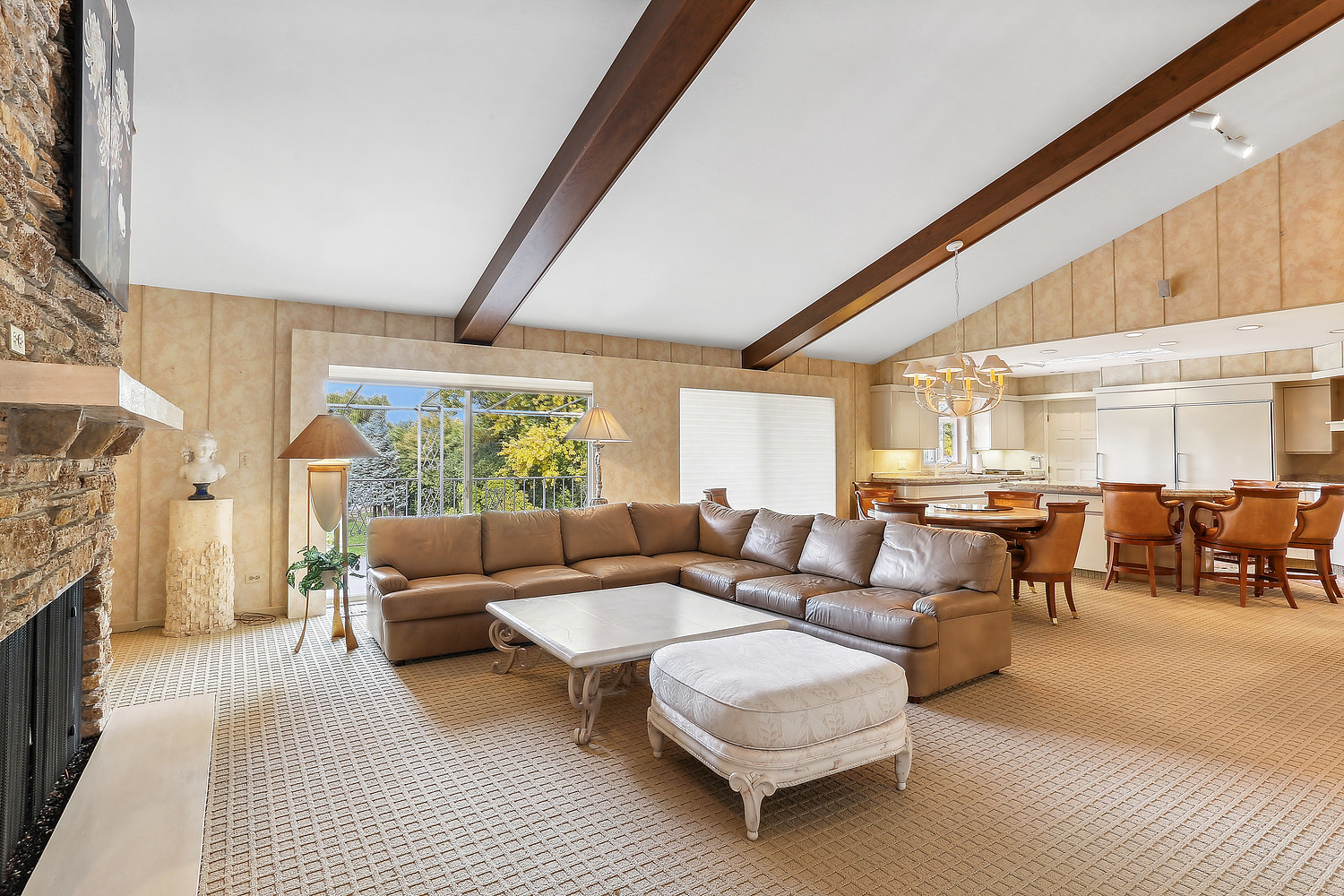 60 Baybrook Lane Oak Brook, IL 60523 - Photo 30 of 50 a living room with furniture and a fireplace