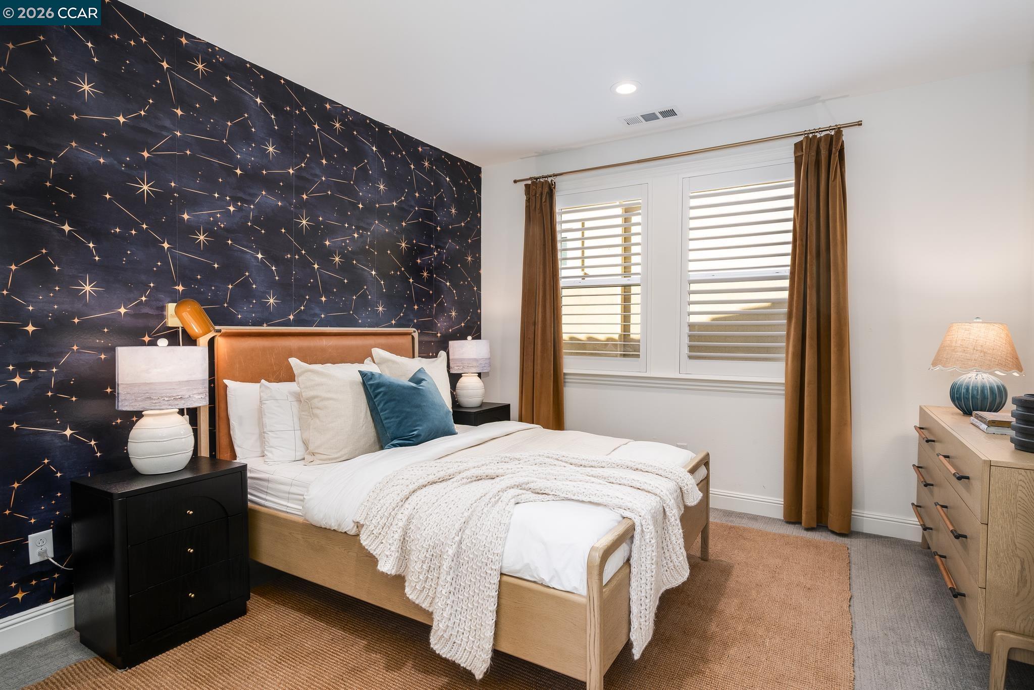 1150 Trumpet Vine Lane San Ramon, CA 94582 - Photo 26 of 45 a bedroom with a bed and a night stand