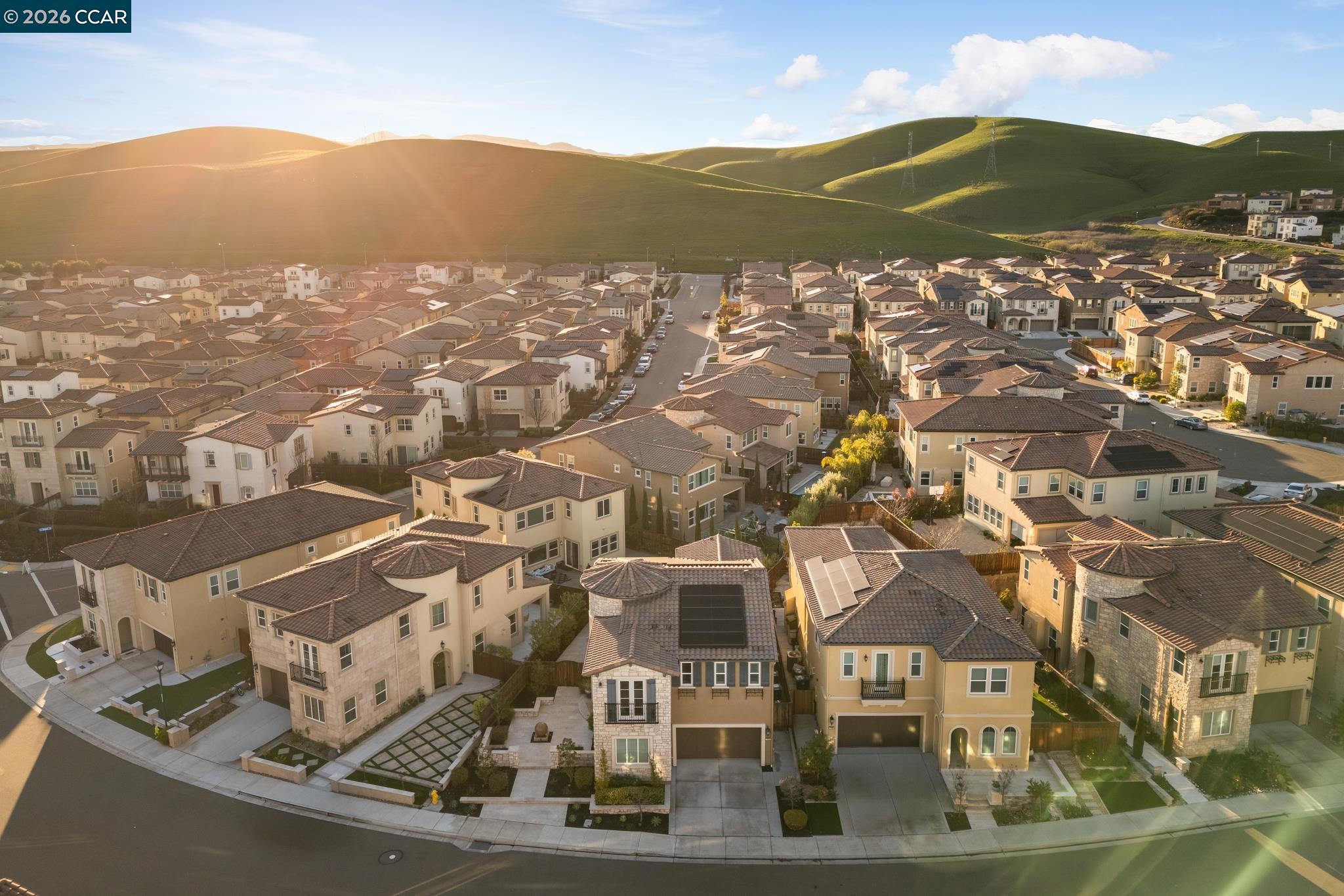 1150 Trumpet Vine Lane San Ramon, CA 94582 - Photo 41 of 45 an aerial view of residential houses with outdoor space