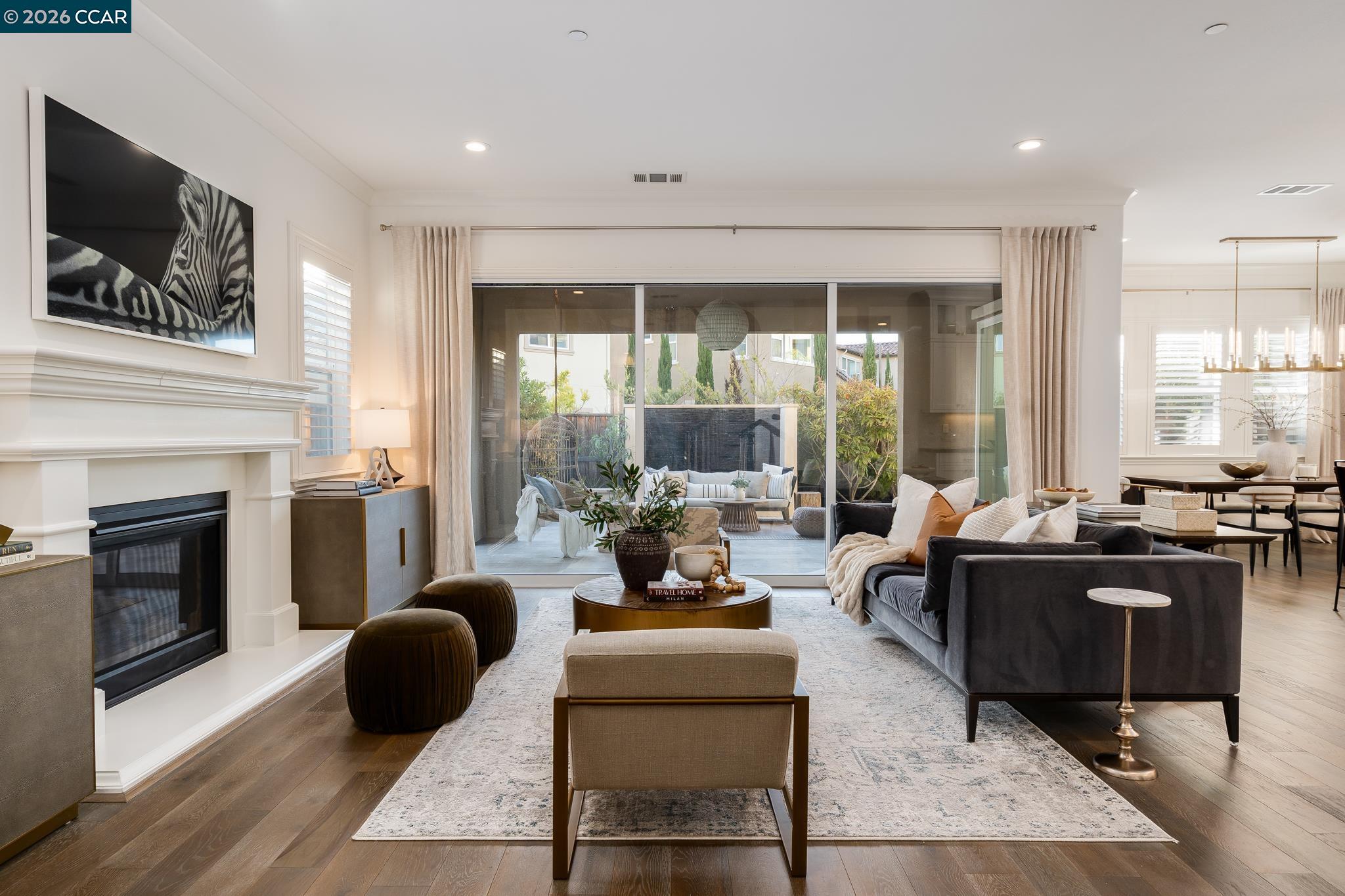 1150 Trumpet Vine Lane San Ramon, CA 94582 - Photo 6 of 45 a living room with furniture fireplace and flat screen tv