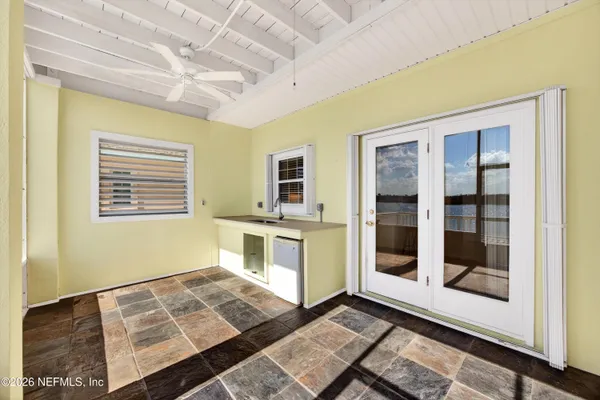 a view of a room with window