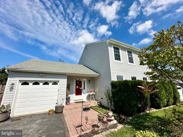 a view of house with backyard space and garden