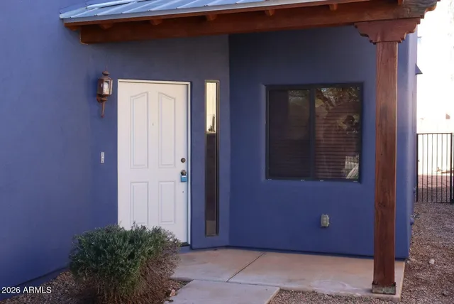 a view of front door of a house