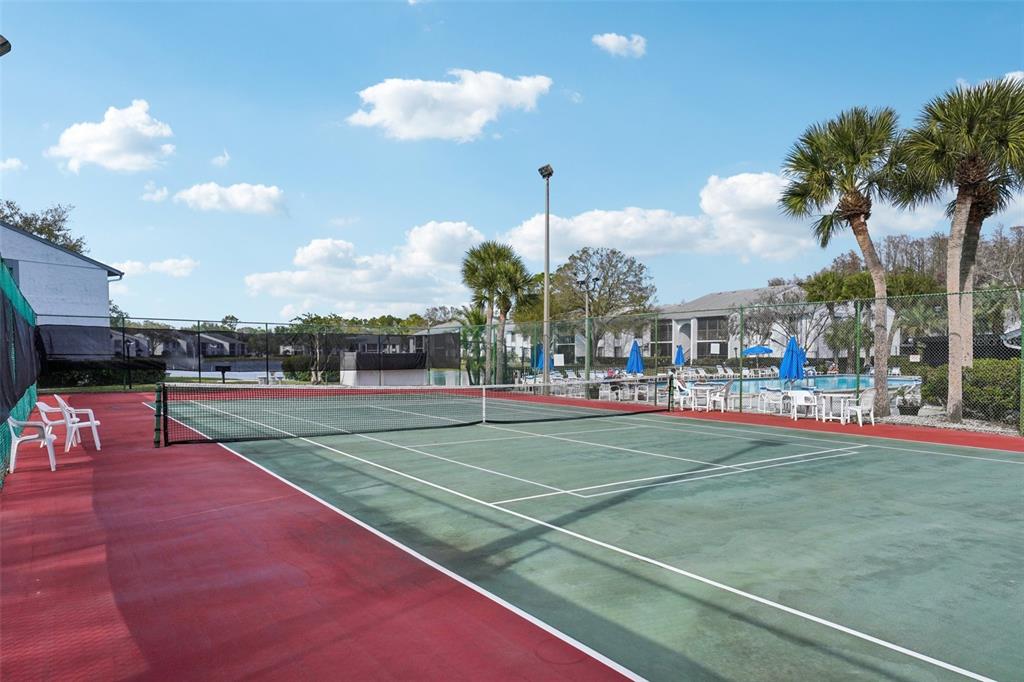 1344 Pine Ridge Circle East, Unit E3 Tarpon Springs, FL 34688 - Photo 22 of 25 a view of a basketball court