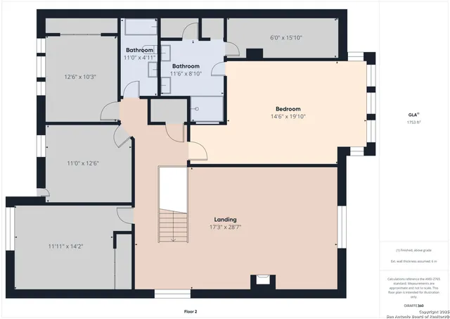 a picture of a floor plan