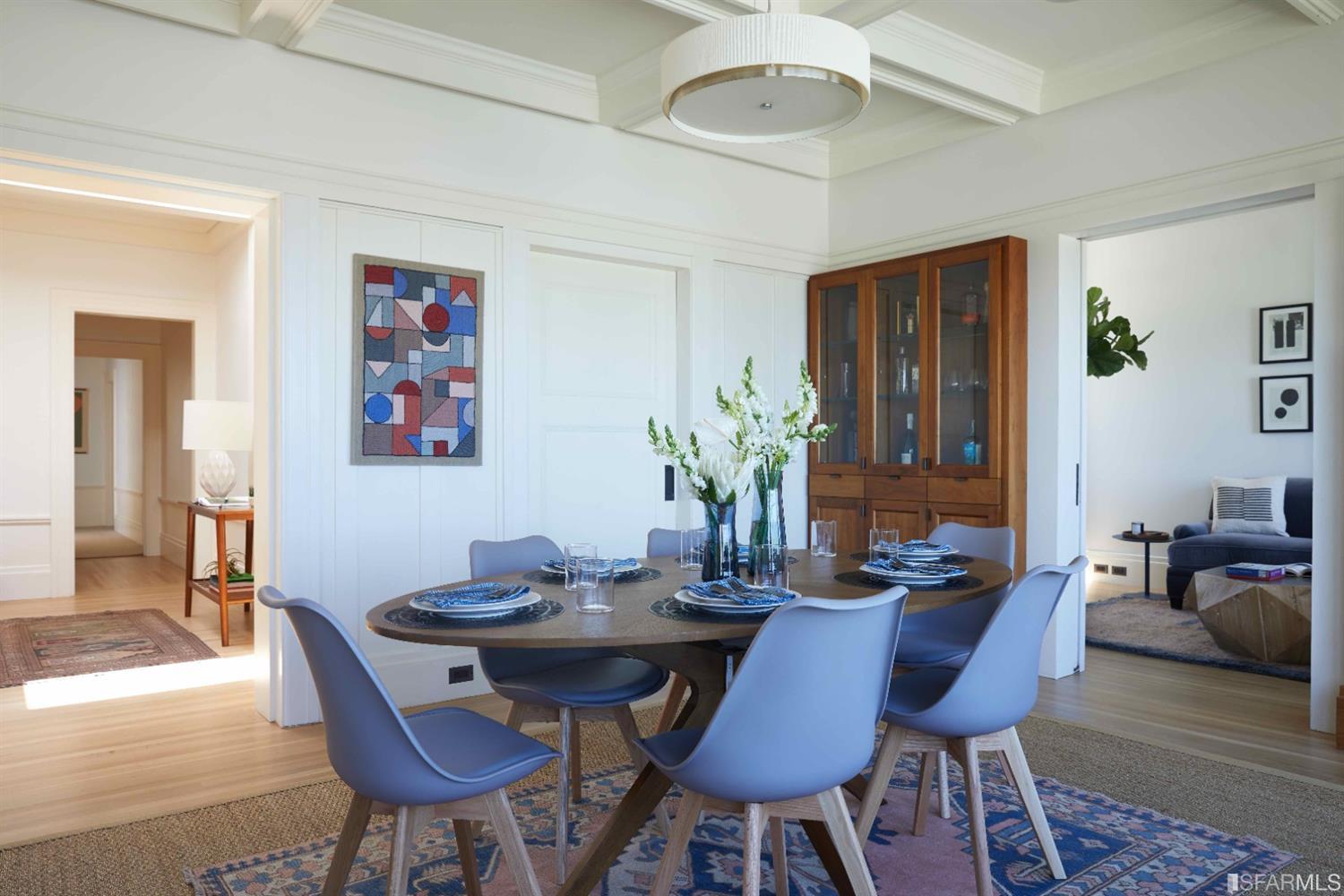 2440 Broadway San Francisco, CA 94115 - Photo 3 of 39 a view of a dining room with furniture window and wooden floor