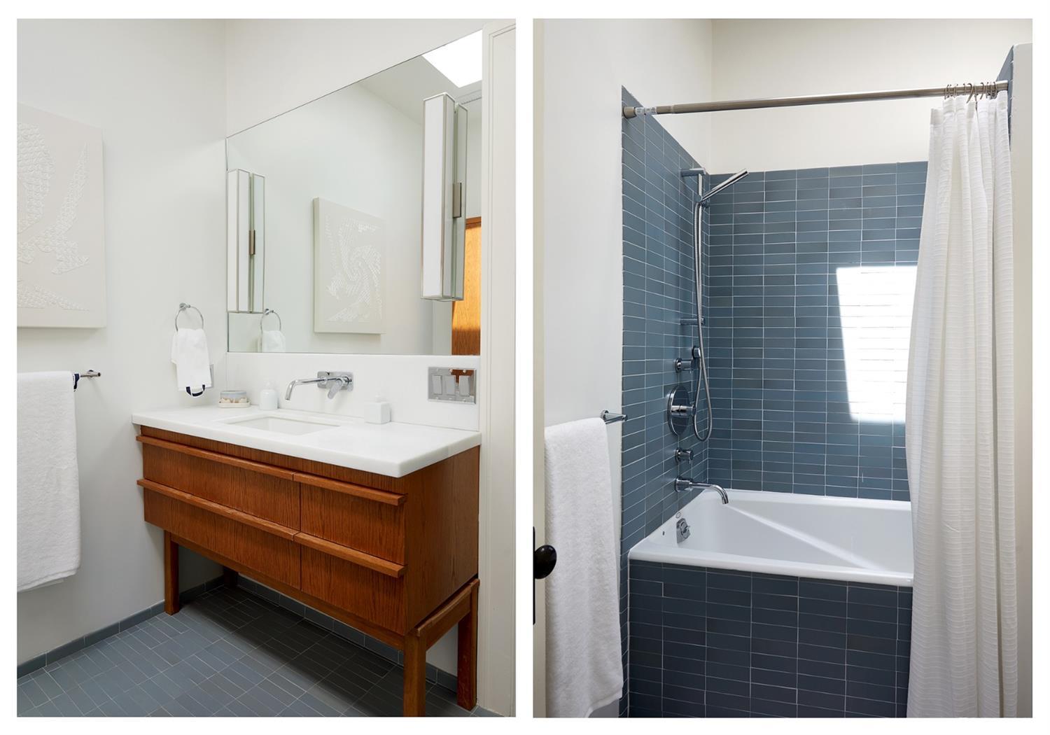 2440 Broadway San Francisco, CA 94115 - Photo 21 of 39 a bathroom with a sink a mirror and a bathtub