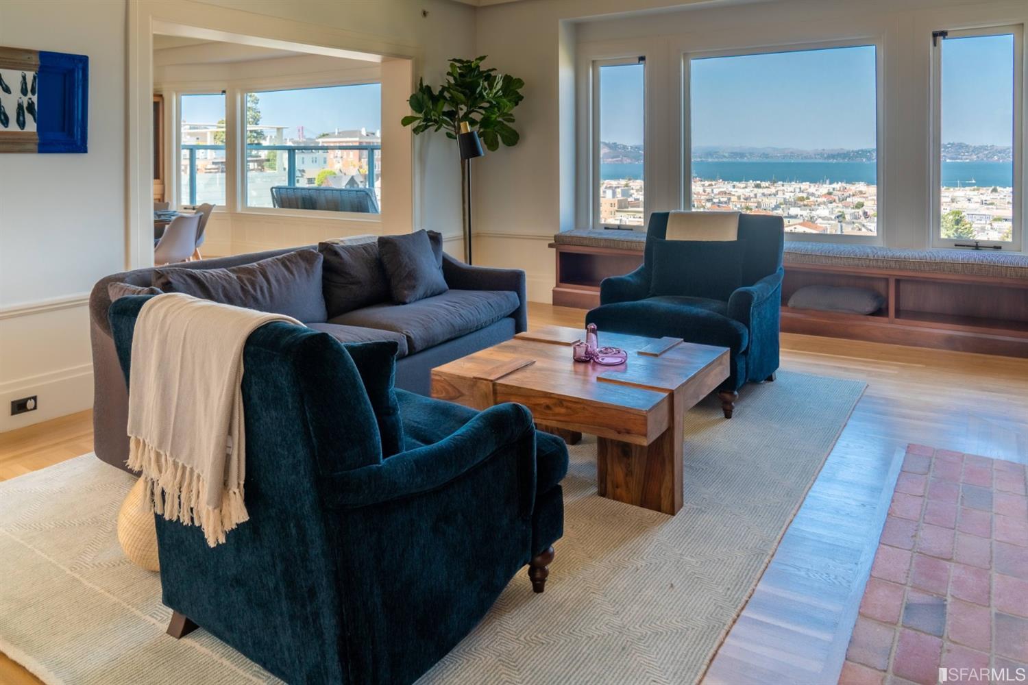 2440 Broadway San Francisco, CA 94115 - Photo 7 of 39 a living room with furniture and a large window
