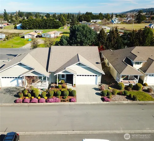 an aerial view of multiple house