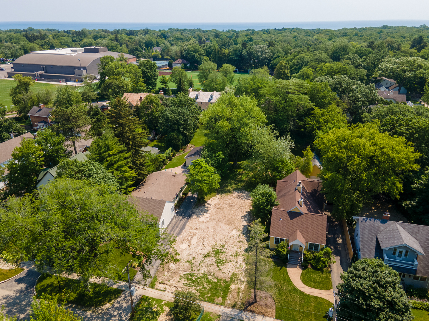 163 Washington Road Lake Forest, IL 60045 - Photo 3 of 8 an aerial view of a house with a yard