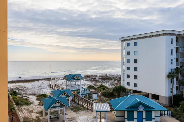 a view of a city with tall buildings