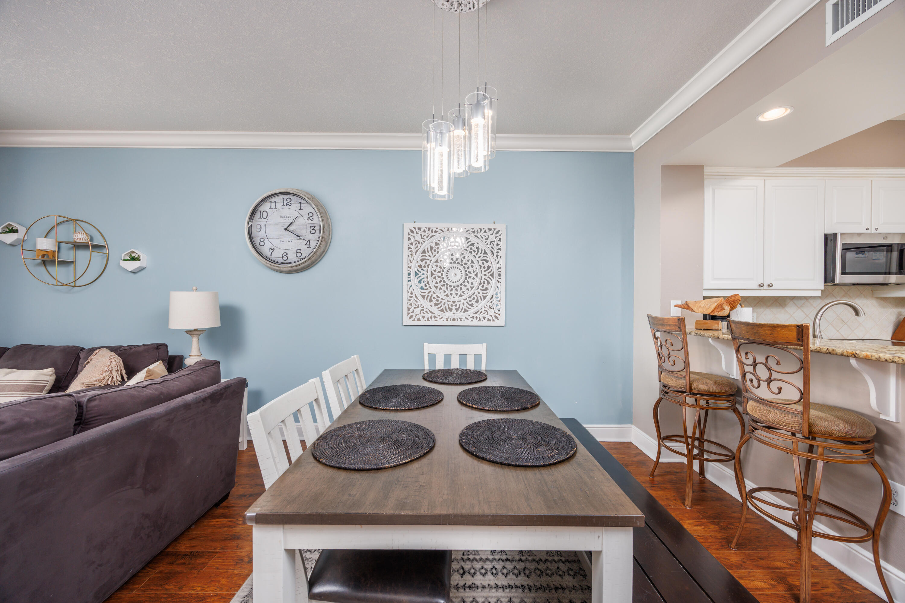 1150 Santa Rosa Boulevard, Unit 421 Fort Walton Beach, FL 32548 - Photo 6 of 46 a living room with furniture and kitchen