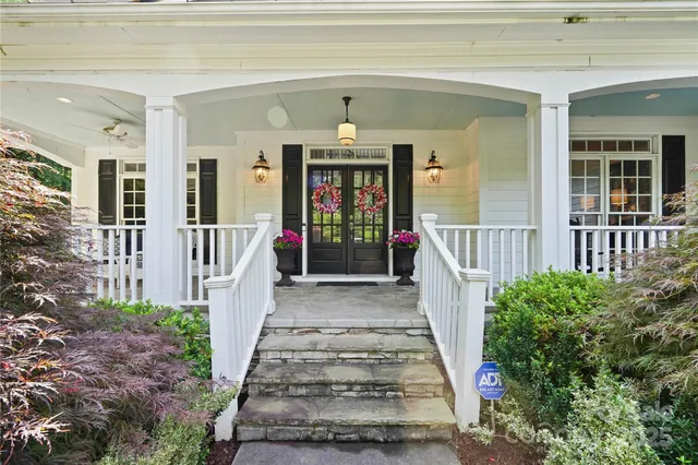 front view of a house with a porch
