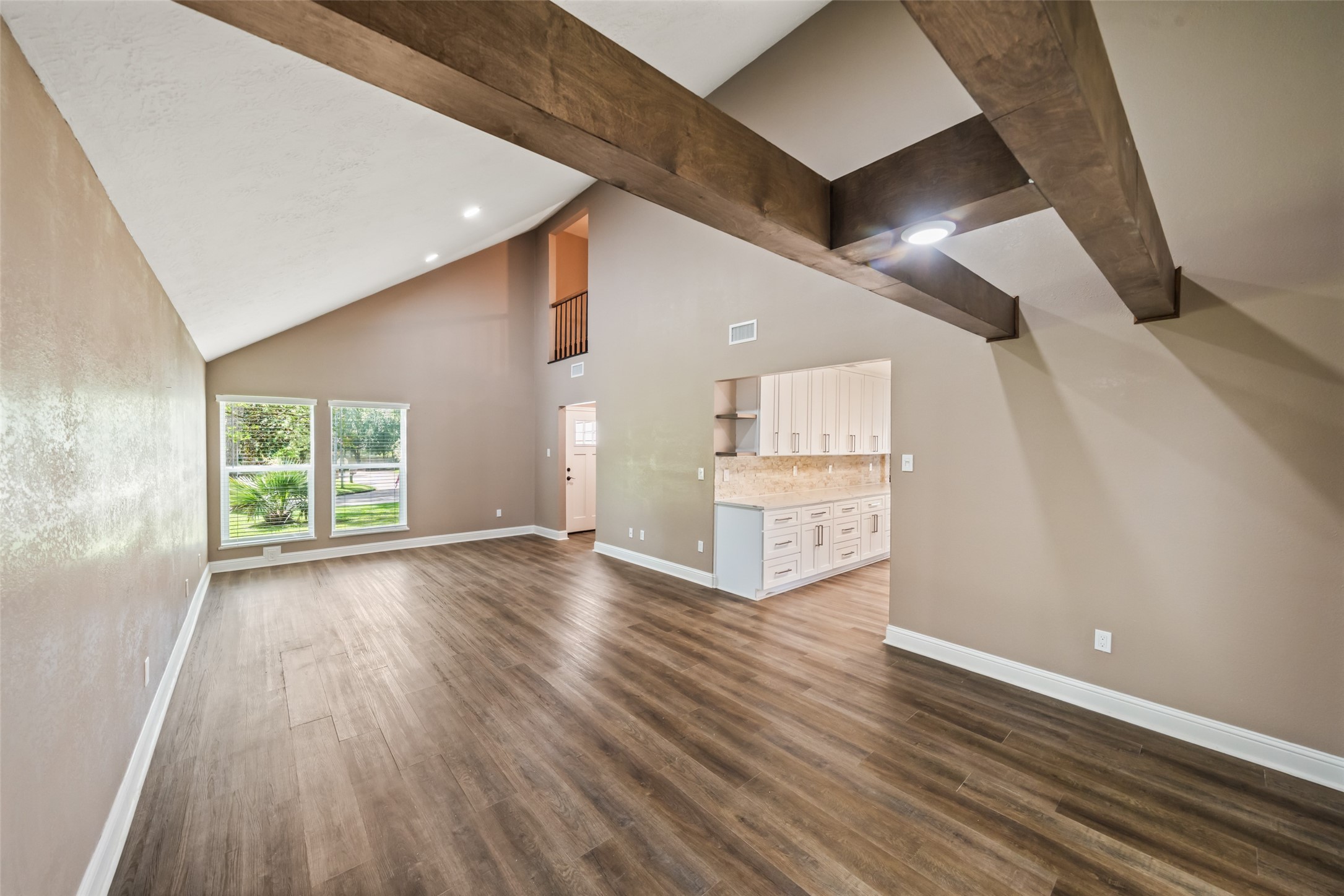 3019 Ramblewood Road Montgomery, TX 77356 - Photo 18 of 40 a view of empty room with wooden floor and fan