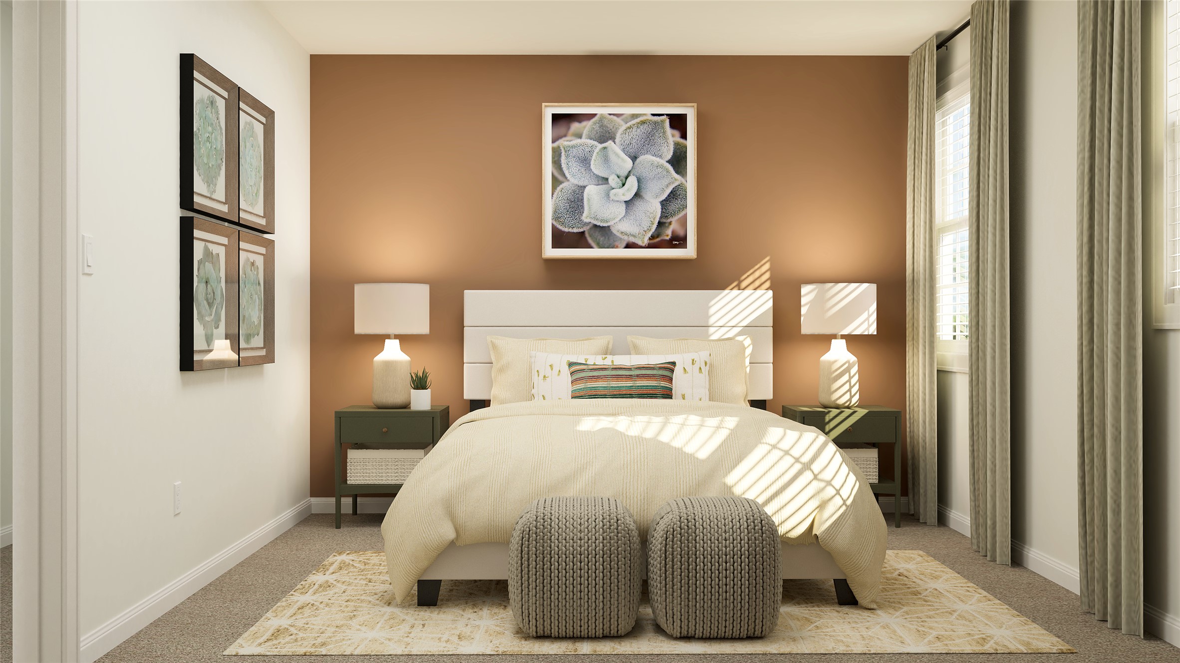 18009 Prairie Falcon Way Pflugerville, TX 78660 - Photo 7 of 26 a bedroom with a bed and a painting on the wall