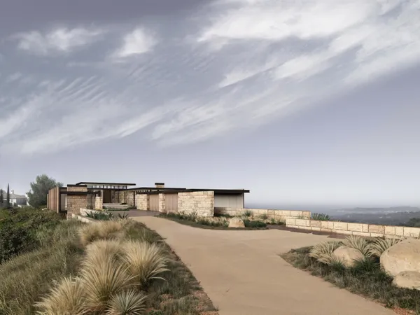 a house view with a outdoor space
