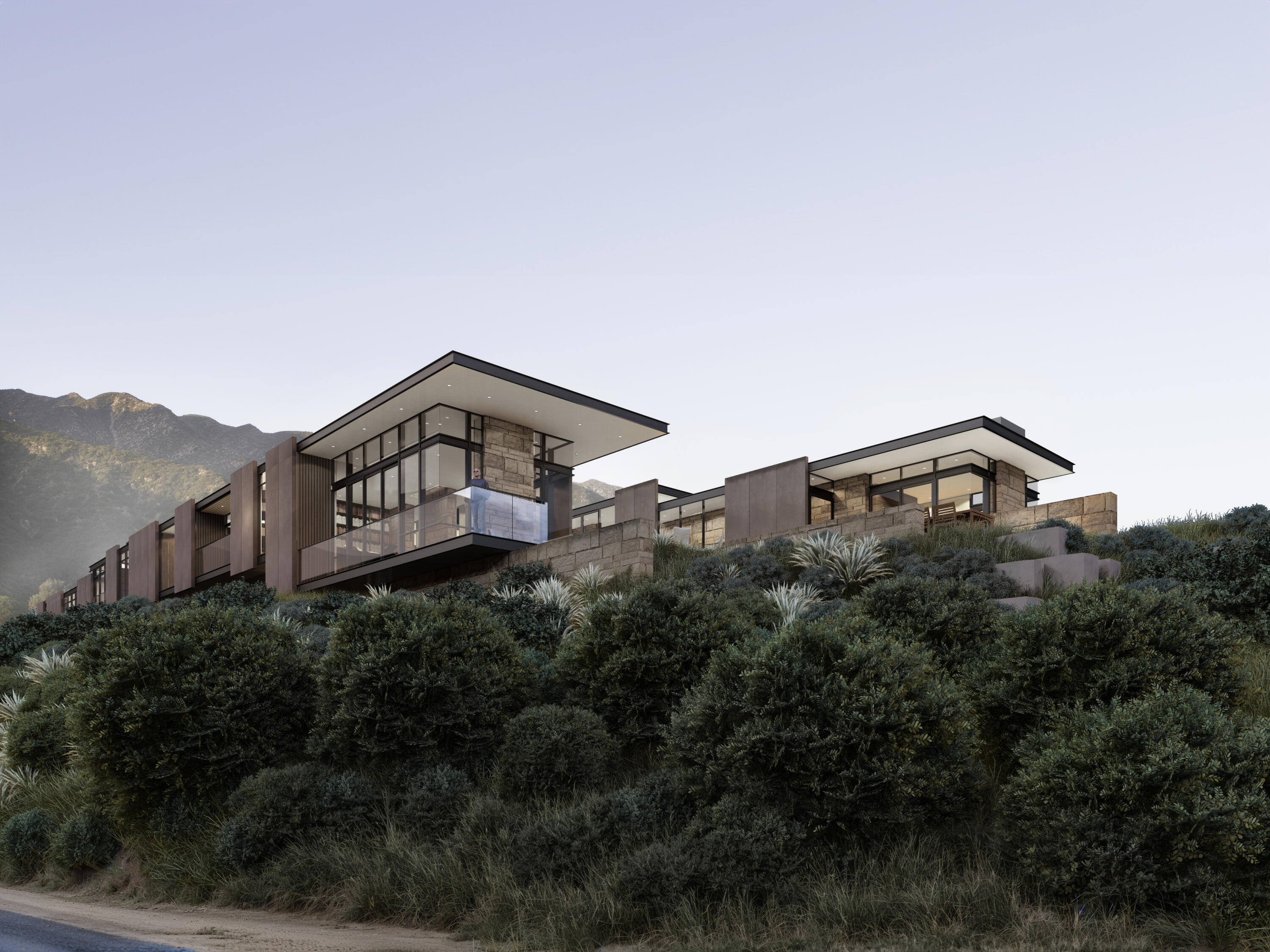 838 Toro Canyon Road Santa Barbara, CA 93108 - Photo 24 of 28 a view of a house with a yard and hanging chair