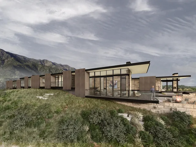 front view of a house with a big yard