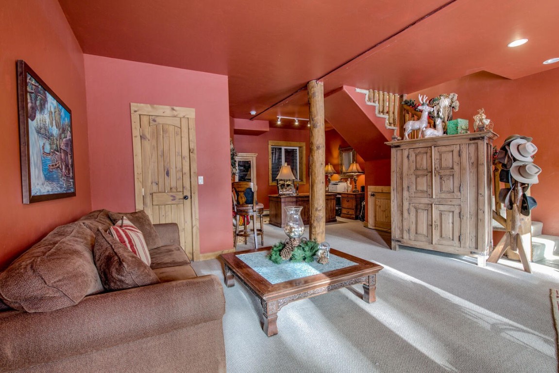 229 Lee Lane Breckenridge, CO 80424 - Photo 29 of 49 a living room with furniture and a pool table