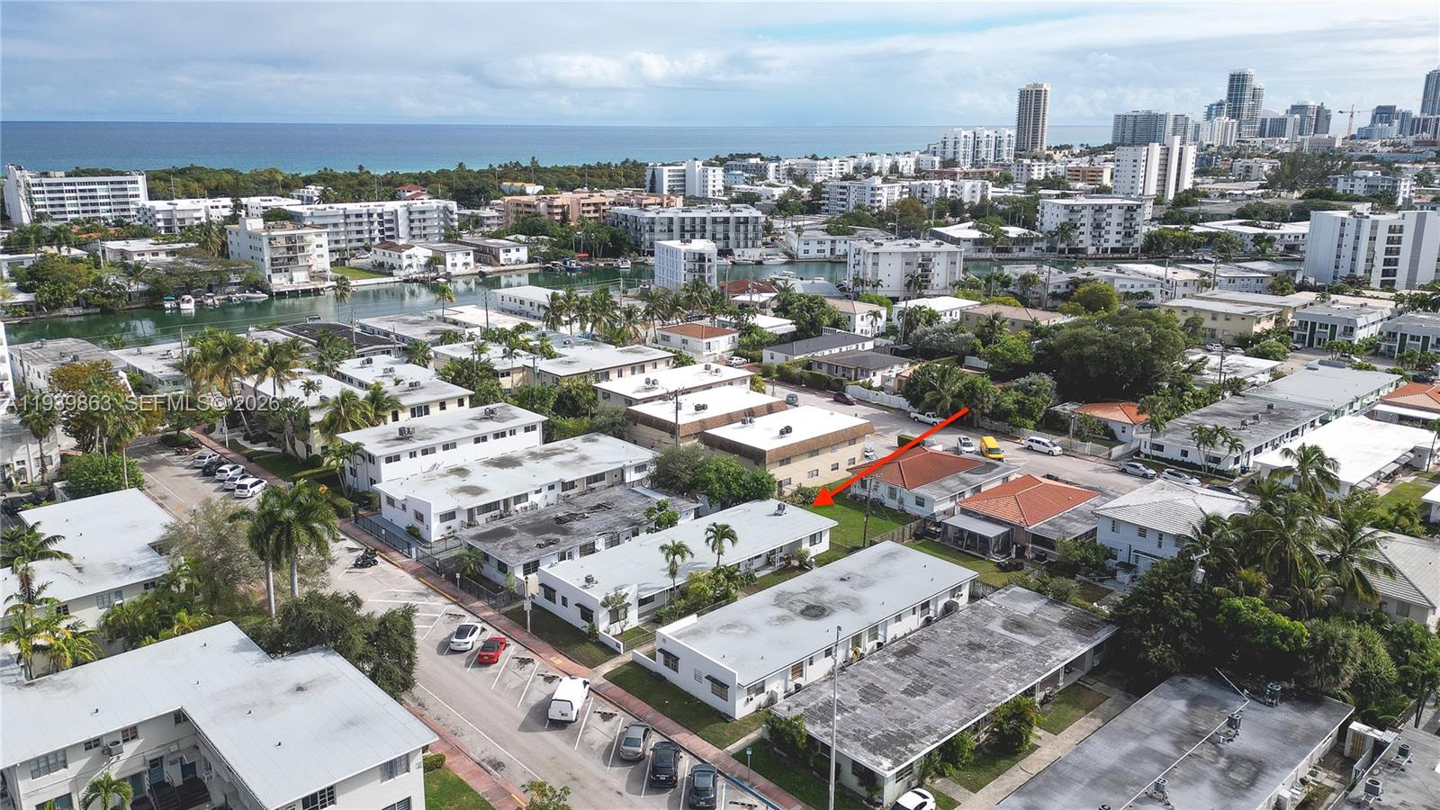 650 83rd Street, Unit 1 Miami Beach, FL 33141 - Photo 12 of 37 an aerial view of a city with lots of residential buildings