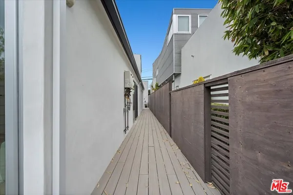 a view of stairs with wooden floor