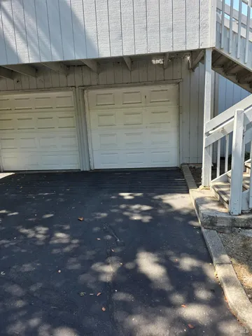 a view of a car garage
