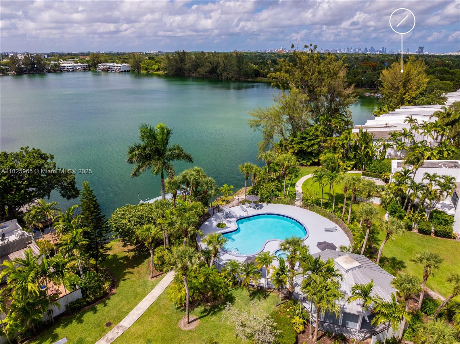 5292 Southwest 69th Place Miami, FL 33155 - Photo 31 of 37 an aerial view of a house with a lake view