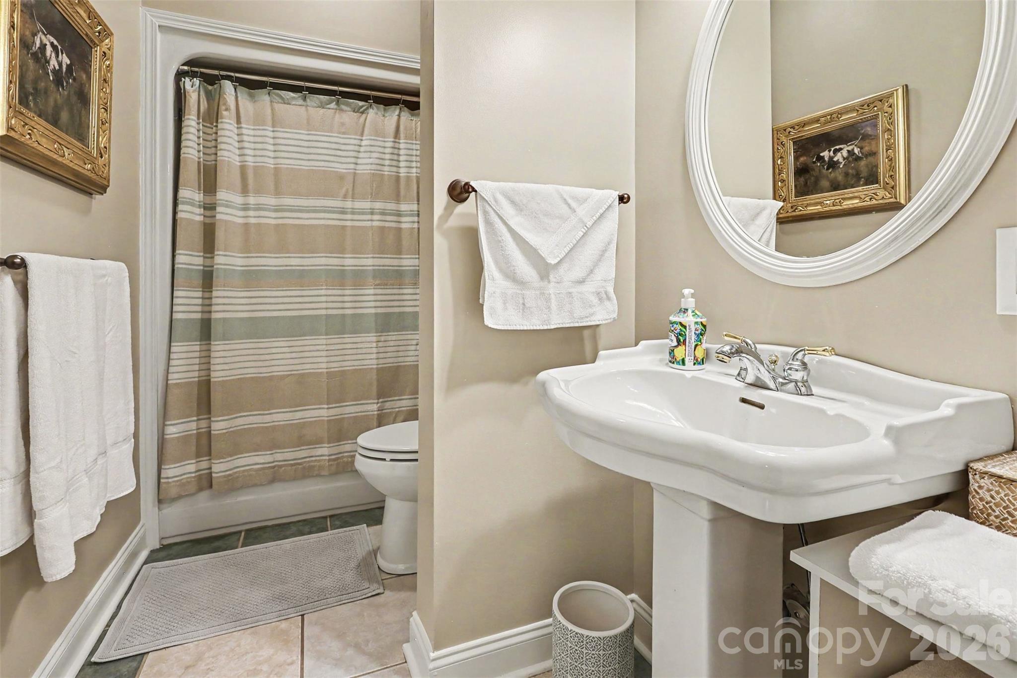 4037 Old Williamston Road Belton, SC 29627 - Photo 22 of 41 a bathroom with a toilet sink and mirror