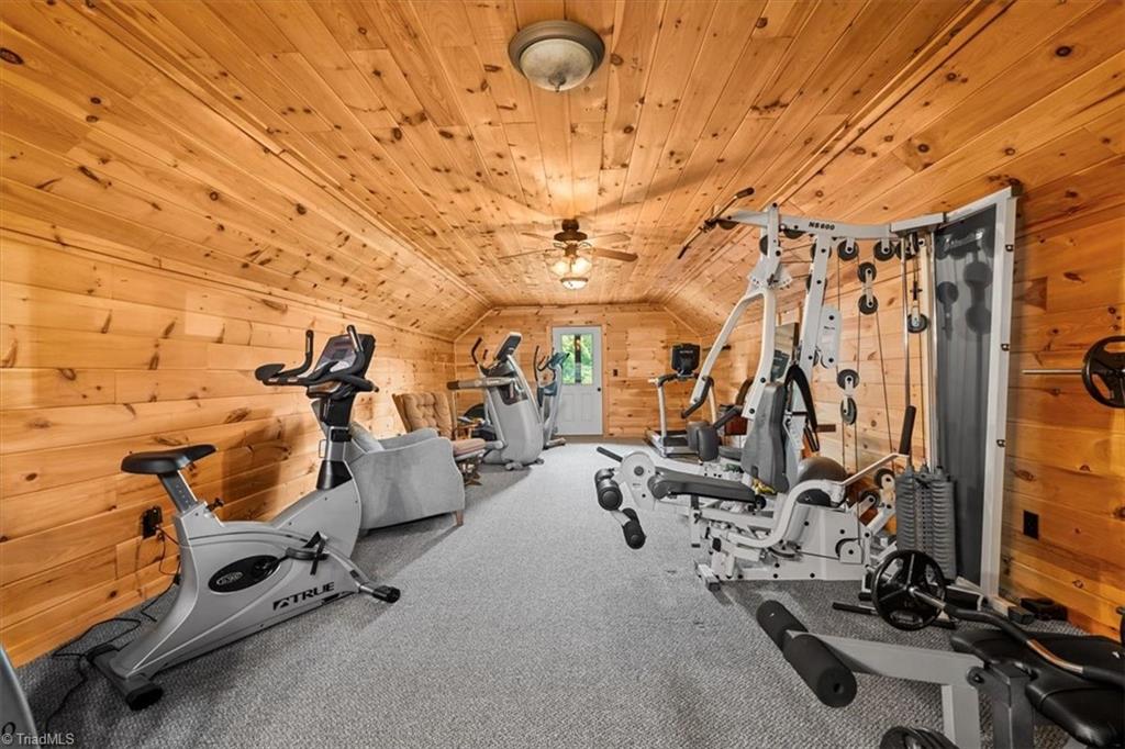 1448 Liberty Church Road Mocksville, NC 27028 - Photo 43 of 50 1448 Liberty Church Road Detached Garage 448 sf Heated Interior Upstairs Weight Room
