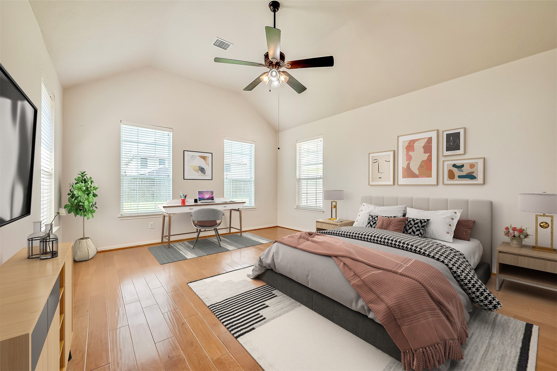 5506 Flower Grove Court Rosharon, TX 77583 - Photo 16 of 30 Staged- Primary Bedroom view