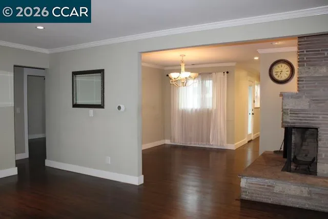 a view of livingroom with furniture and wooden floor