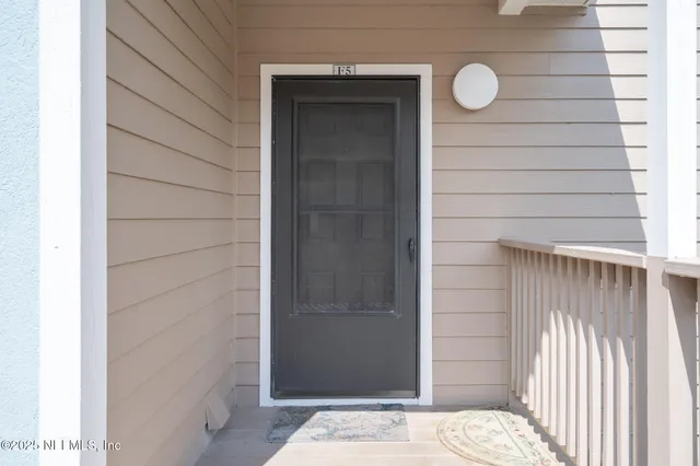 a view of front door
