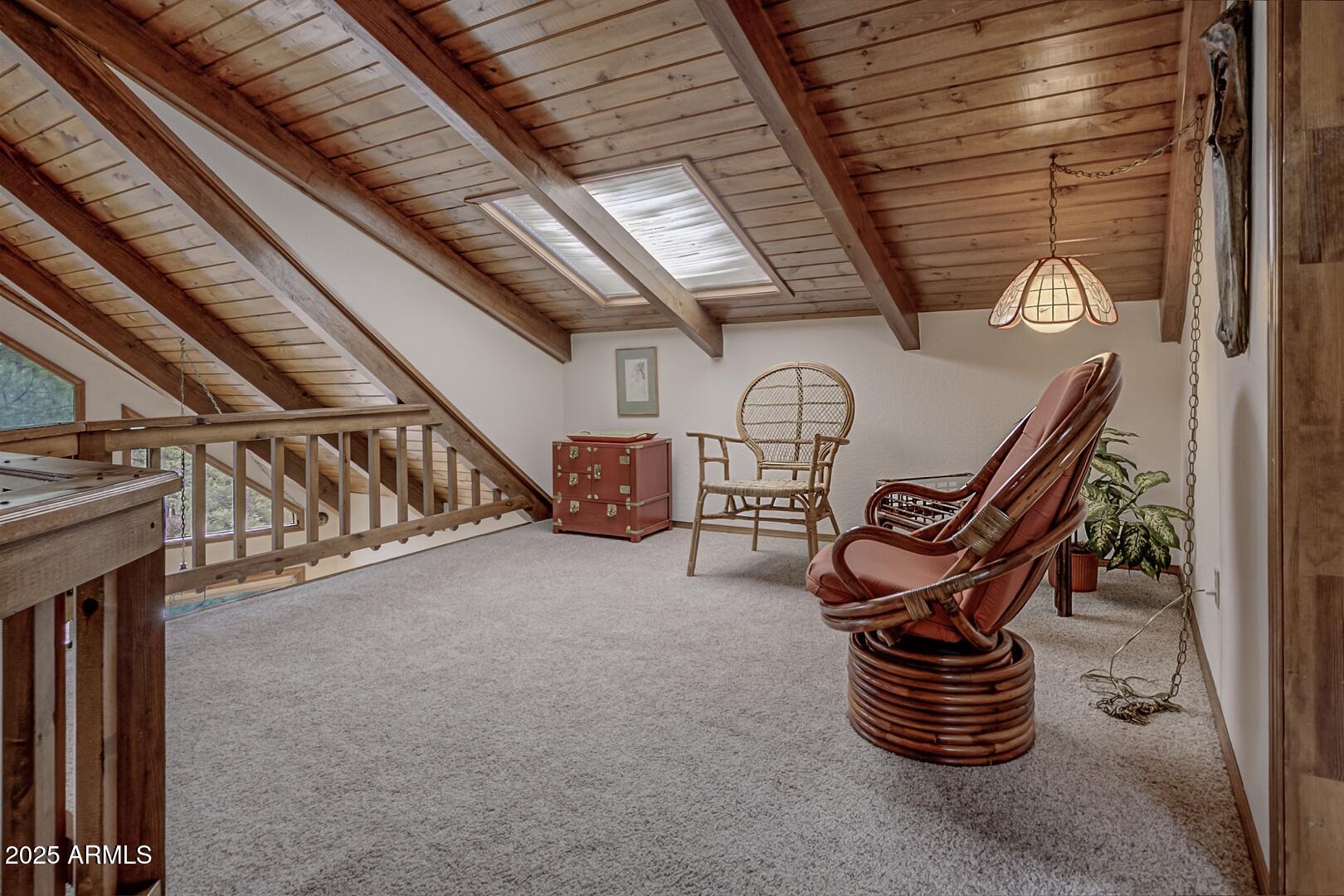 5838 Arroyo Way Pine, AZ 85544 - Photo 19 of 53 a roof deck with furniture and stairs