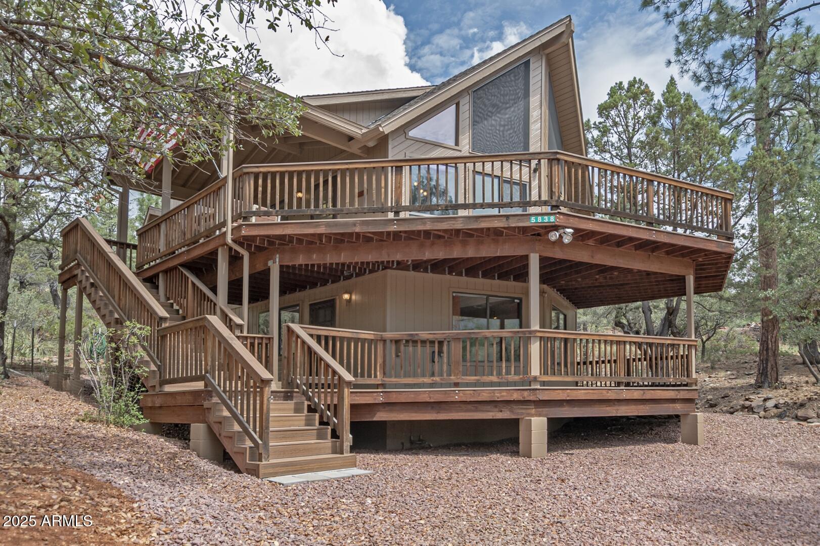 5838 Arroyo Way Pine, AZ 85544 - Photo 41 of 53 a view of balcony with deck