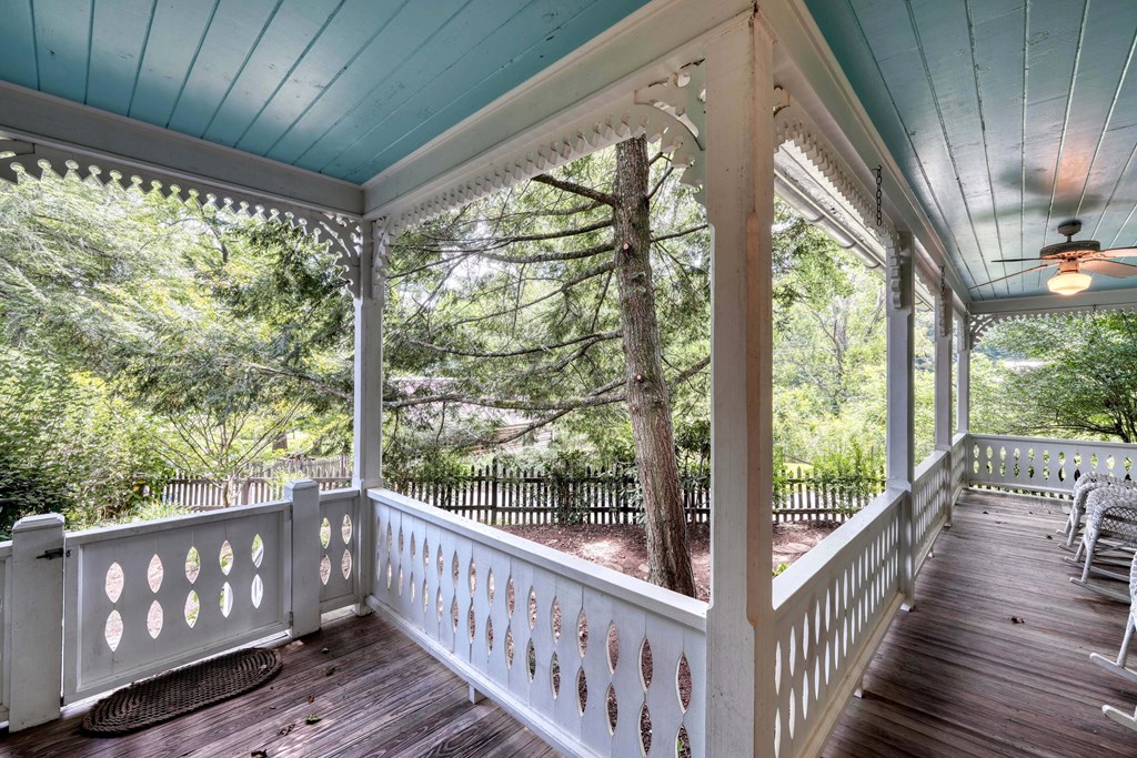 2350 Dial Road Blue Ridge, GA 30513 - Photo 39 of 76 a view of a porch with wooden floor and outdoor space