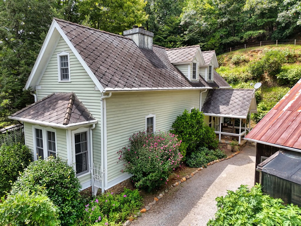 2350 Dial Road Blue Ridge, GA 30513 - Photo 4 of 76 a aerial view of a house with a yard and potted plants