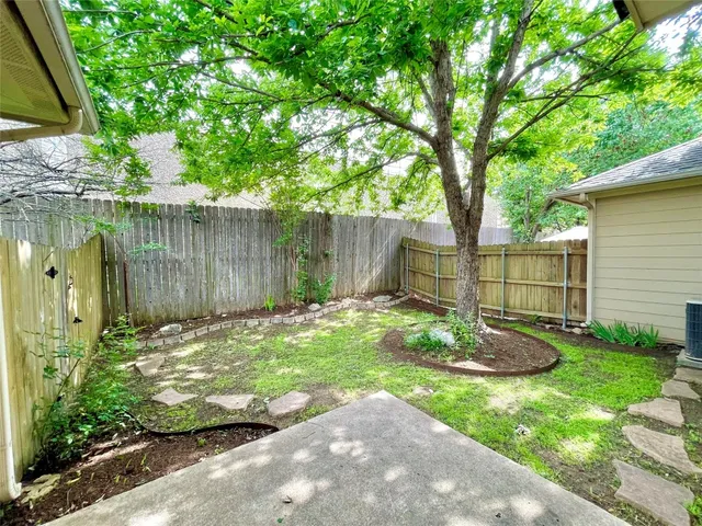 a park view with large trees
