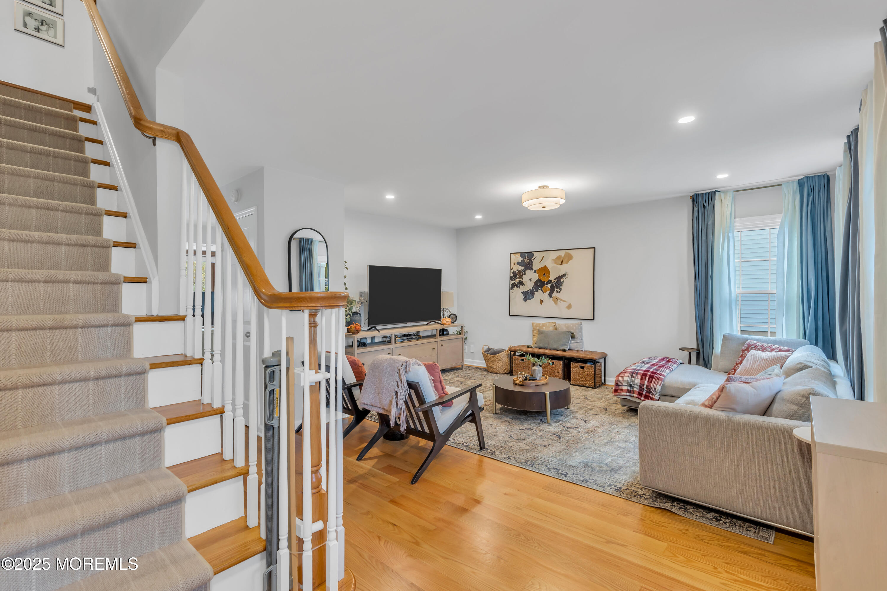 8 Allston Street Red Bank, NJ 07701 - Photo 10 of 64 a living room with furniture and a flat screen tv