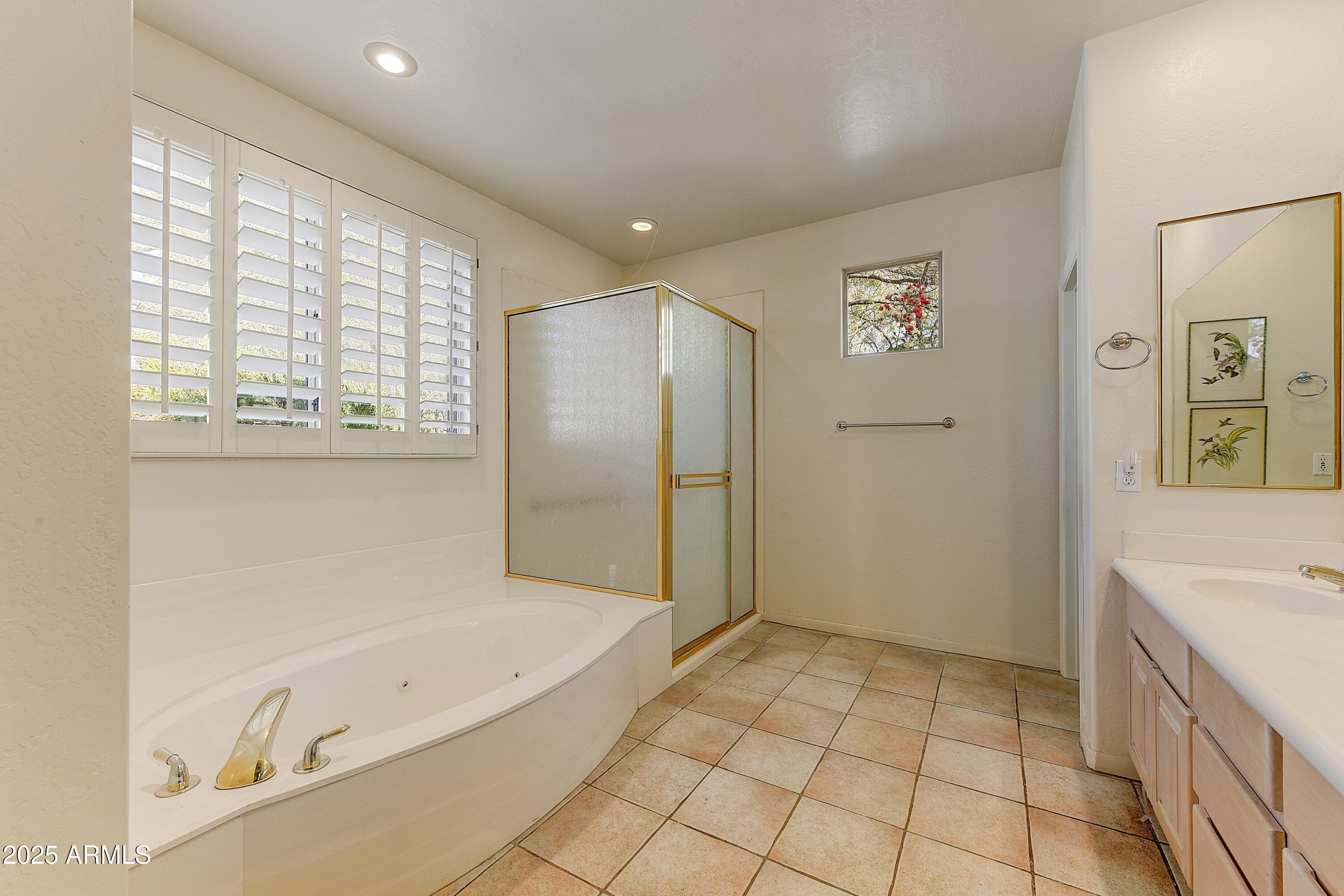 27502 North Azatlan Drive Rio Verde, AZ 85263 - Photo 9 of 21 a bathroom with a bathtub and a shower