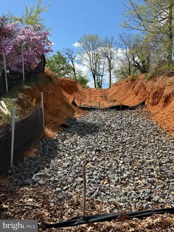 a view of a backyard of the house