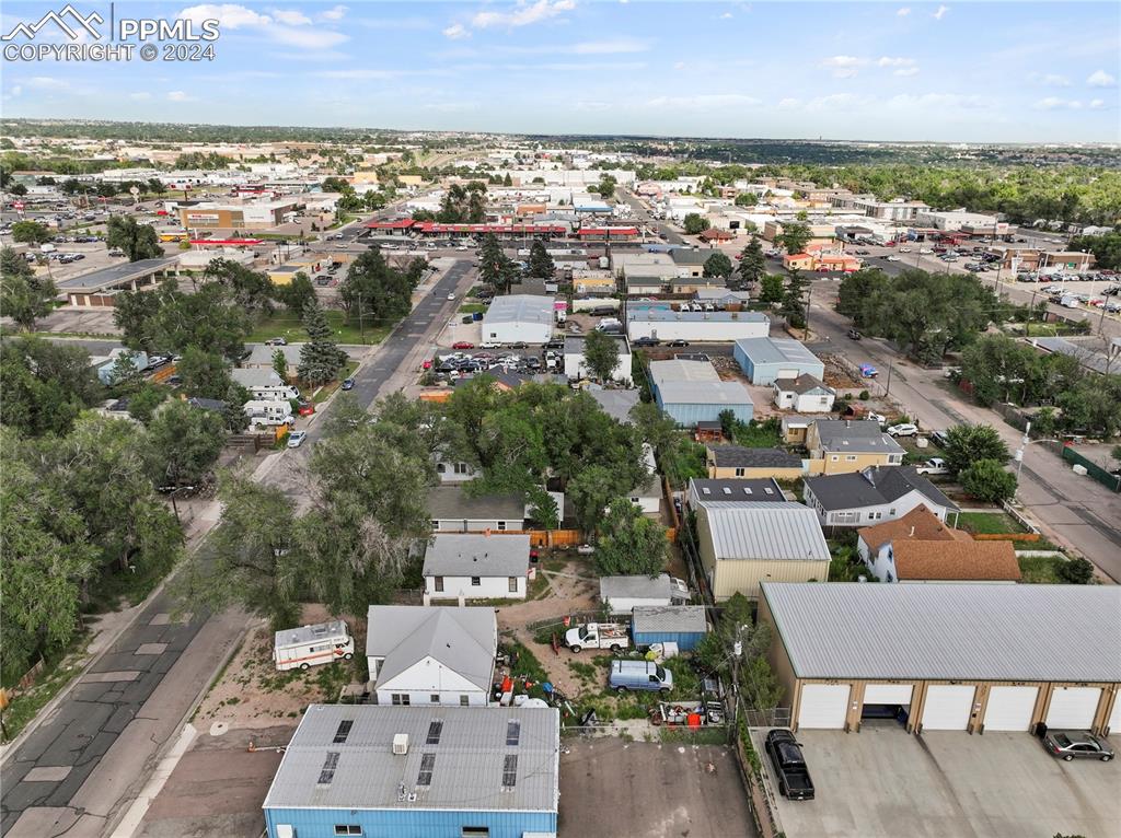 2615 East Boulder Street Colorado Springs, CO 80909 - Photo 48 of 50 an aerial view of residential houses with outdoor space