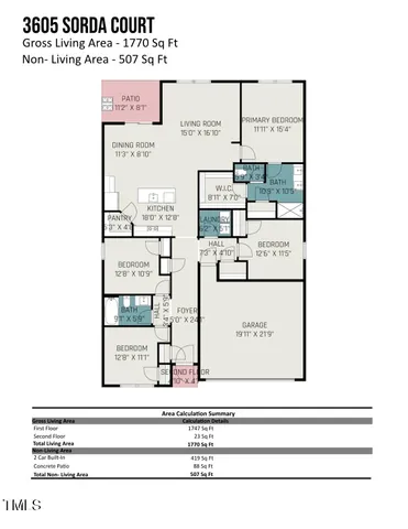 $389,900 | 3605 Sorda Court, Raleigh, NC 27610