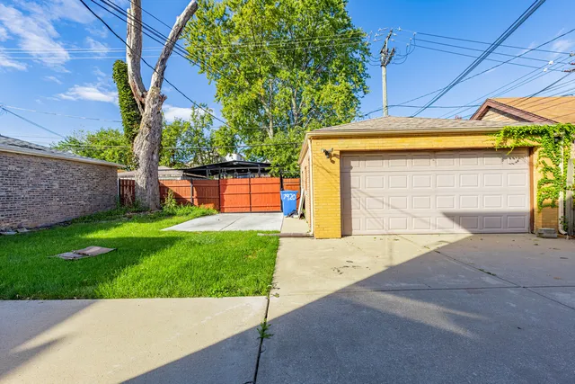 a view of a house with a street