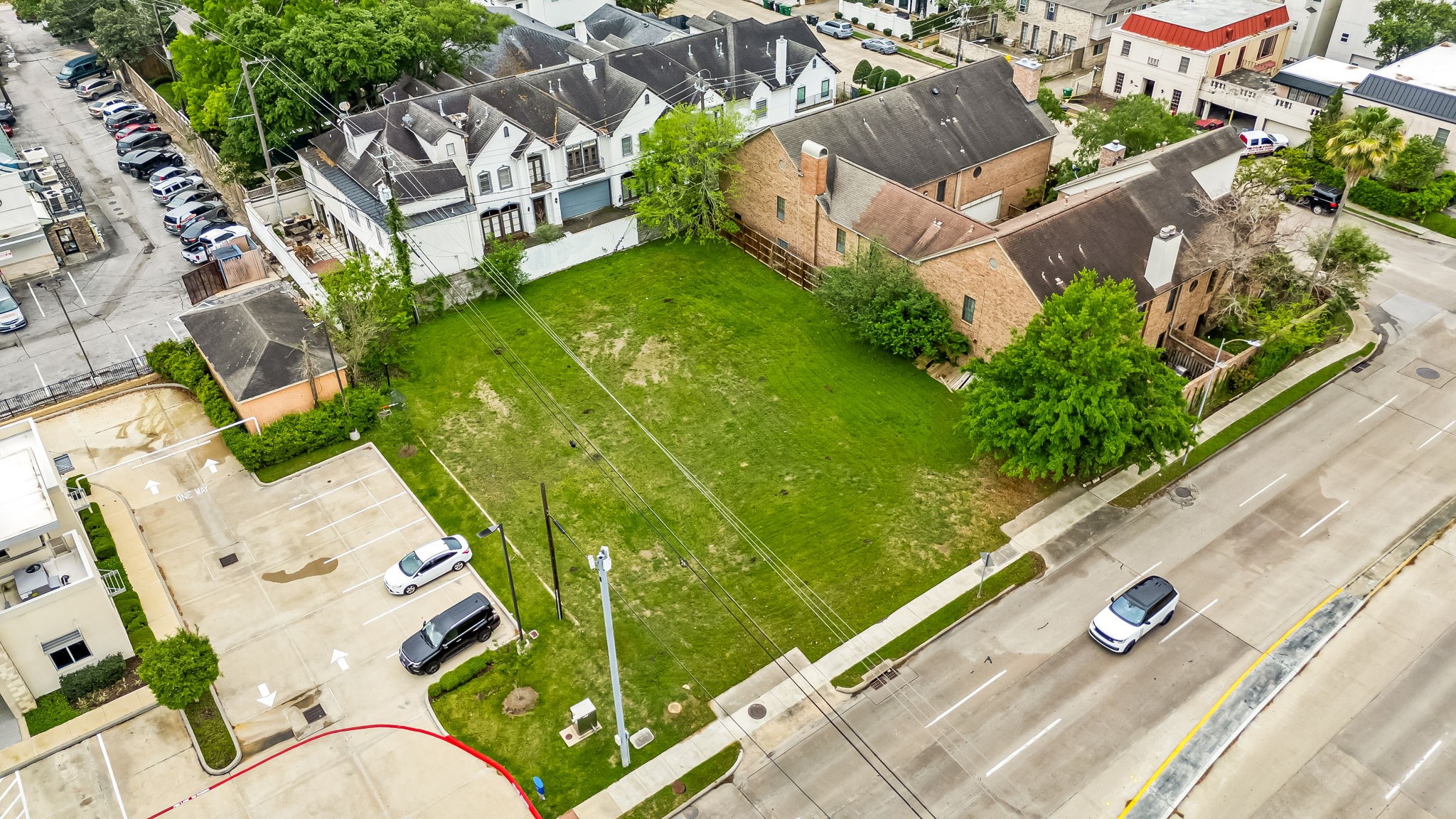 5917 San Felipe Street Houston, TX 77057 - Photo 24 of 41 an aerial view of a house with a garden and swimming pool